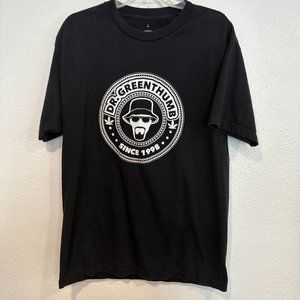DR. Greenthumb Black Graphic Tee Short Sleeve Heavyweight 100% Cotton Mens Large